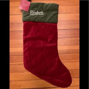 Pottery Barn Christmas Stocking Elizabeth